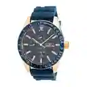 Reloj Análogo Curren Original Kred8004 - 8438 Silicona Color Negro Para Hombre