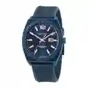 Reloj Análogo Edifice Original Efv_540d_1a2v Acero Color Plateado Y Azul Para Hombre