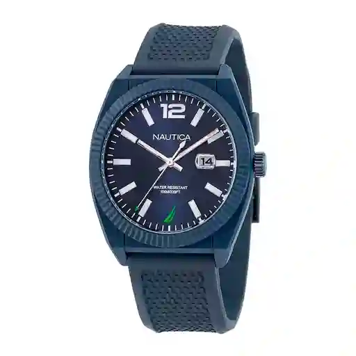 Reloj Análogo Edifice Original Efv_540d_1a2v Acero Color Plateado Y Azul Para Hombre