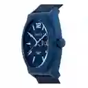 Reloj Análogo Edifice Original Efv_540d_1a2v Acero Color Plateado Y Azul Para Hombre