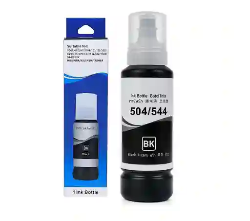Tinta Para Impresora Epson 504 544 Negro
