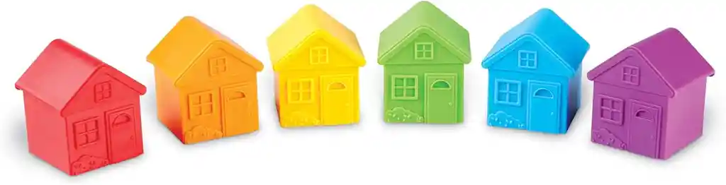 Juego Didáctico Casas Para Clasificar Y Combinar Para Niños