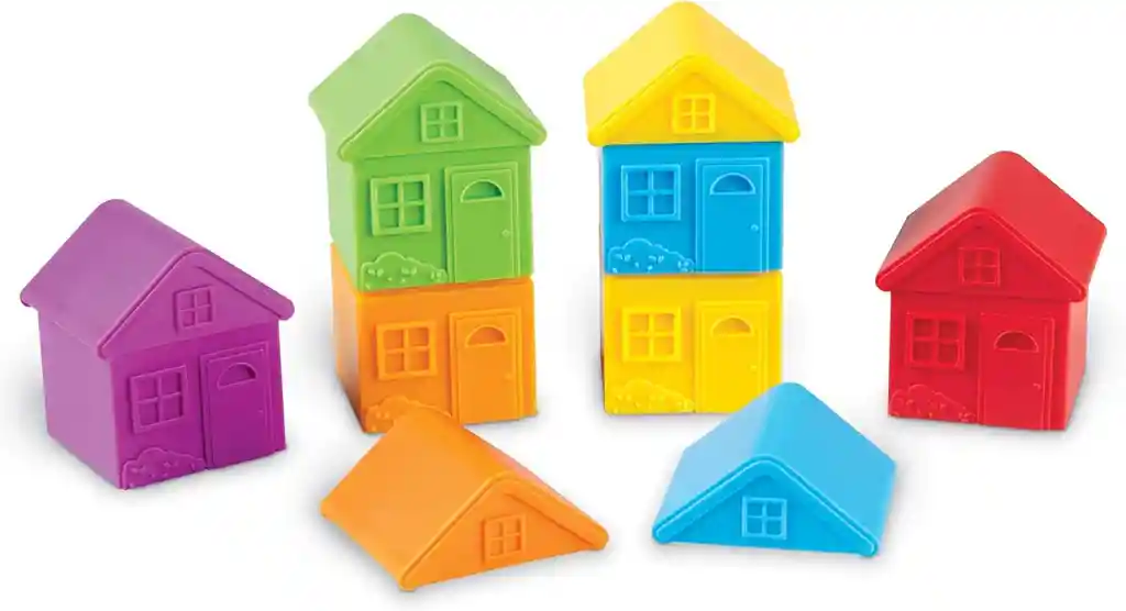 Juego Didáctico Casas Para Clasificar Y Combinar Para Niños