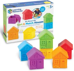 Juego Didáctico Casas Para Clasificar Y Combinar Para Niños