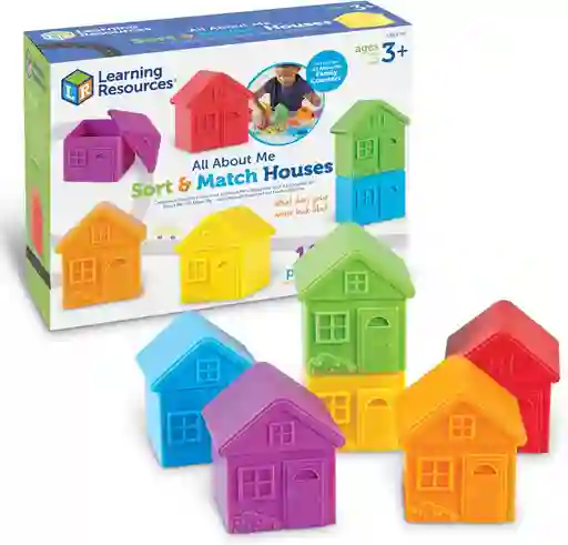 Juego Didáctico Casas Para Clasificar Y Combinar Para Niños