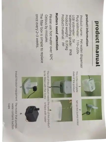 Fuente De Agua Para Mascotas Gatos 1.5 Litros