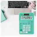 Calculadora Casio Original Mx-12b De Escritorio 12 Digitos Turquesa