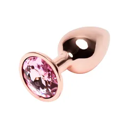 Plug Anal Metálico Talla S Cobre Joya Rosa