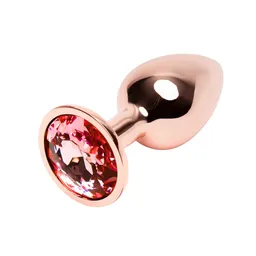 Plug Anal Metálico Talla S Cobre Joya Roja