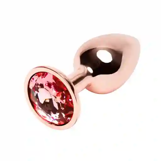 Plug Anal Metálico Talla S Cobre Joya Roja