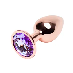 Plug Anal Metálico Talla S Cobre Joya Morada