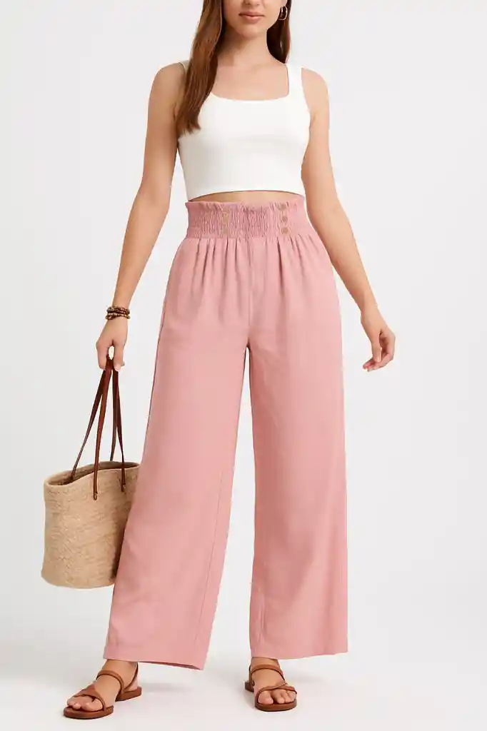 Pantalón Palazzo Rose Chic 🌸