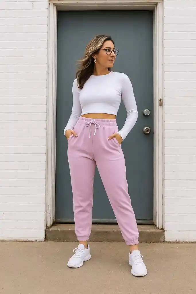 Pantalón Sudadera Moon Lila