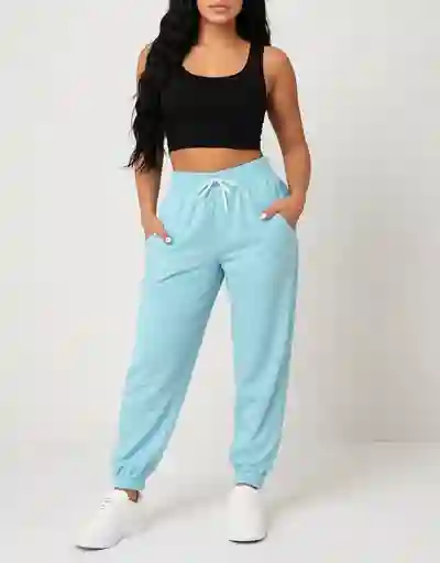 Pantalón Sudadera Celeste Serenity