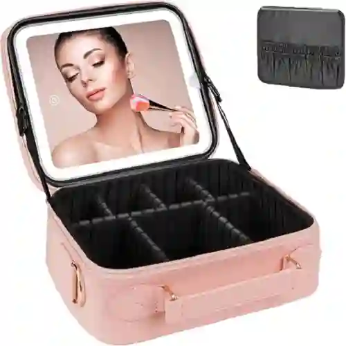 Cosmetiquera Con Espejo Led