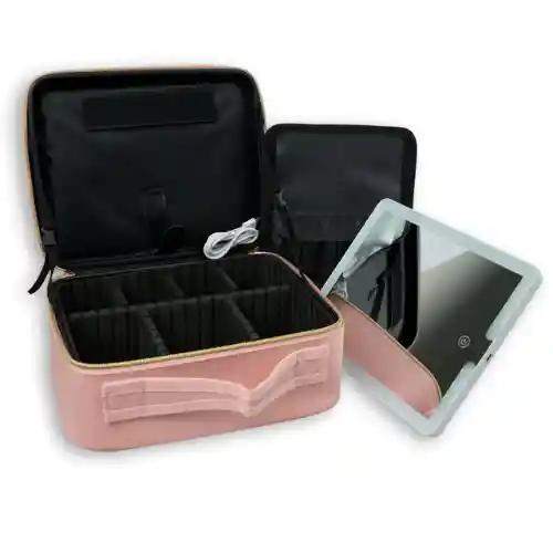 Cosmetiquera Con Espejo Led