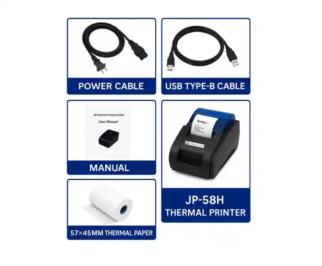 Impresora Para Tickets Térmica 58mm Usb Ideal Pos Tiendas