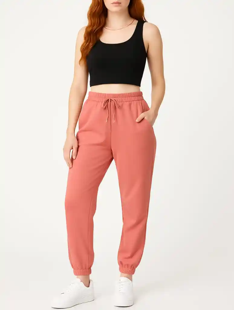 Pantalon De Sudadera Coral Chic Athleisure"