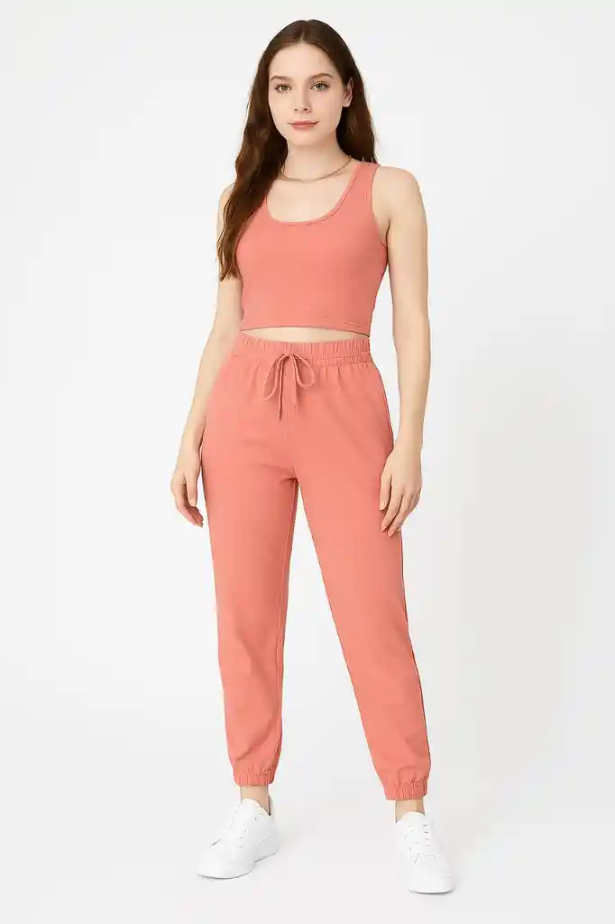 Pantalon De Sudadera Coral Chic Athleisure"