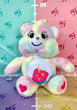 Oso Cariñosito Arcoiris 30 Cm Sentado