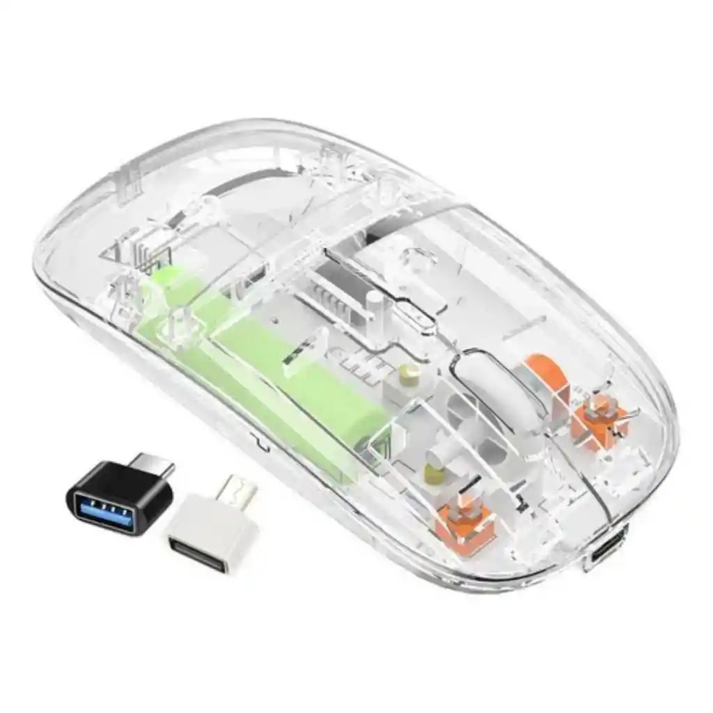 Mouse Inalámbrico Jertech Wb130 Transparente