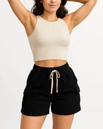 Pantaloneta Short Velvet Breeze Black