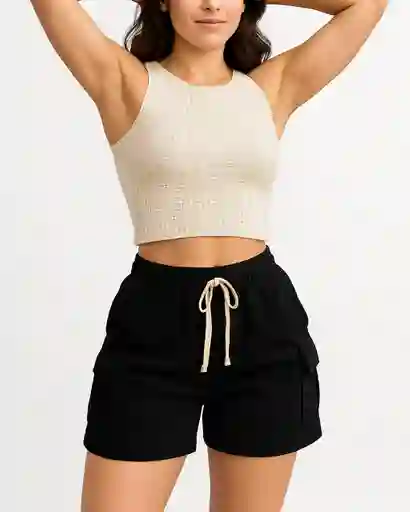 Pantaloneta Short Velvet Breeze Black