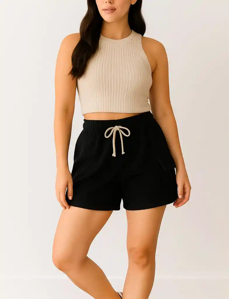 Pantaloneta Short Velvet Breeze Black