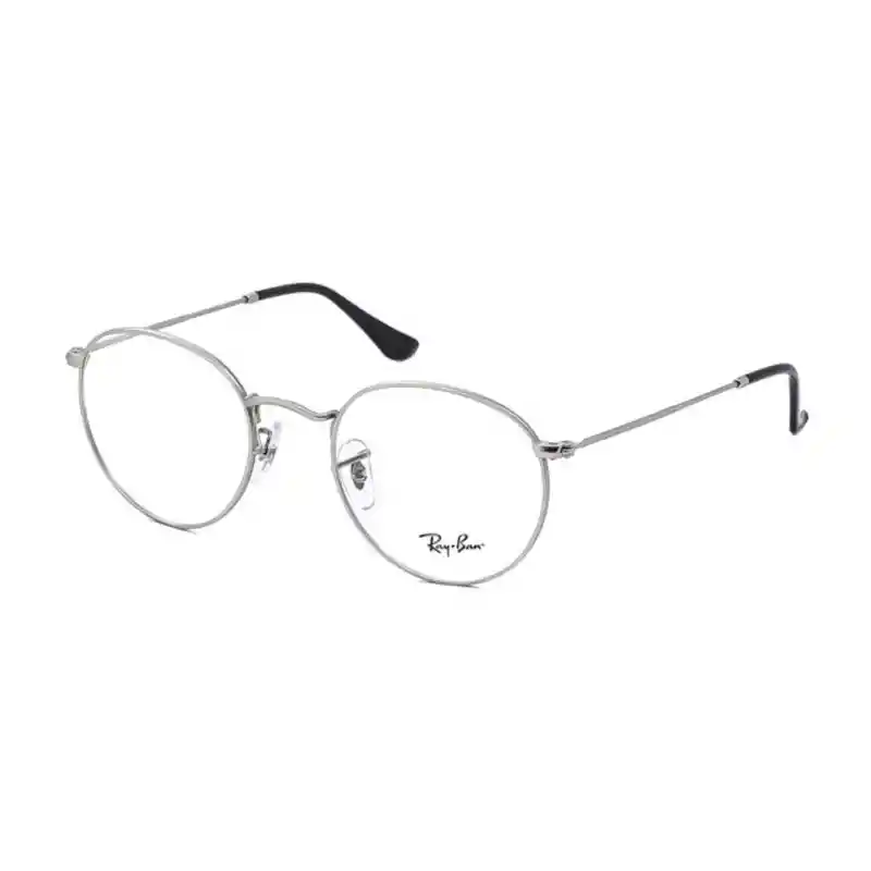 Montura De Gafas De Medida Ray Ban Round Metal Rb3447v2538 Color Plateado Talla 50mm