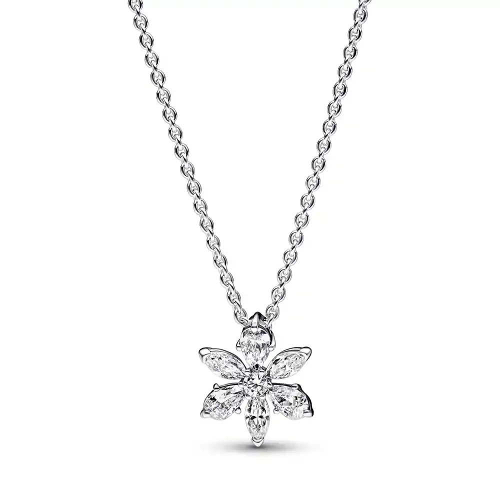 Collar De Cadena Pandora Herbario Brillante 392387c01 Plata 925 - 45cm