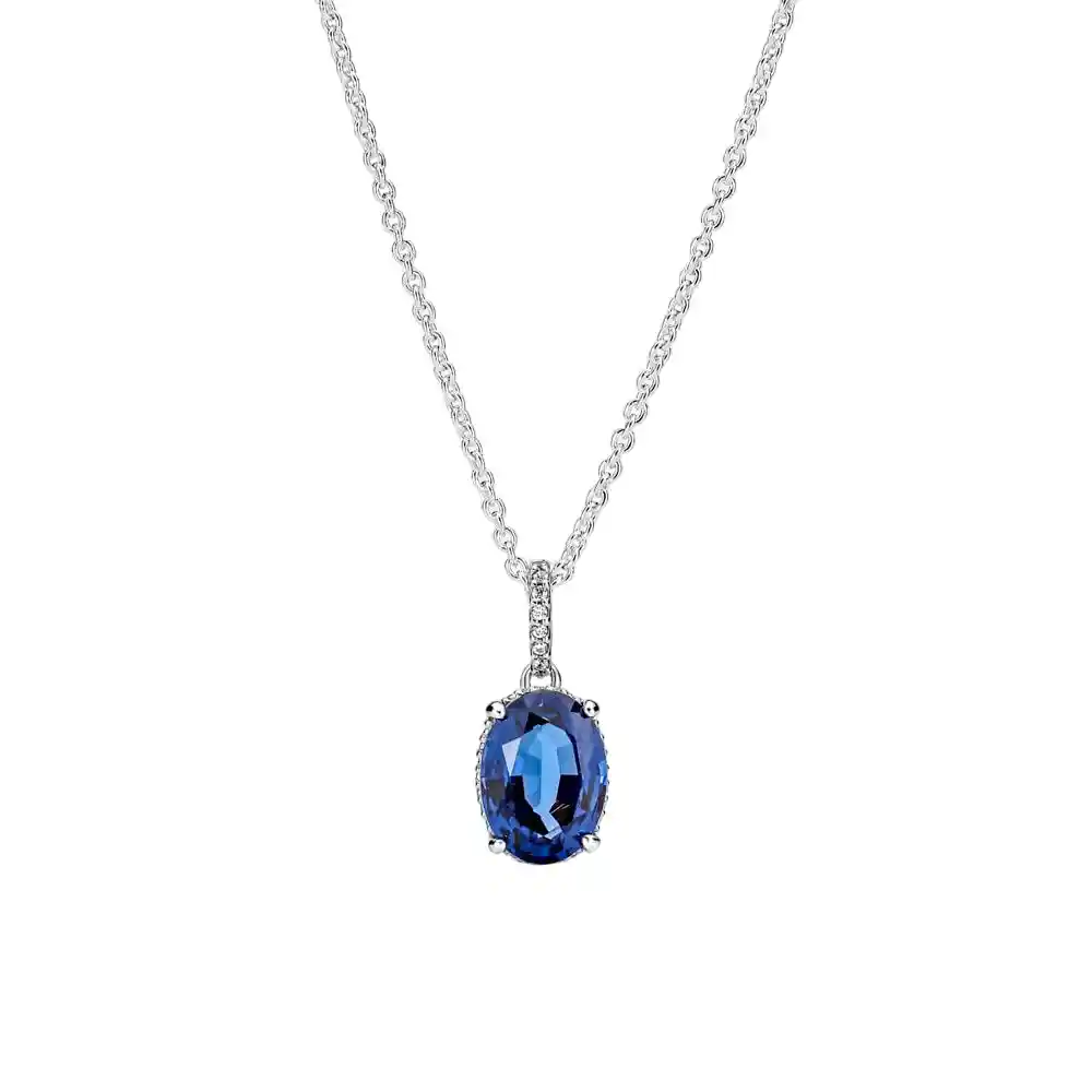 Collar De Cadena Pandora Dije Con Circulo Brillante 390055c01 S925 - 45cm