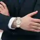 Reloj Análogo Curren Original Kred8304 Para Hombre Acero Color Plata Y Dorado