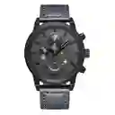 Reloj Análogo Curren Original Krea9401010101 Para Hombre Cuero Color Plomo
