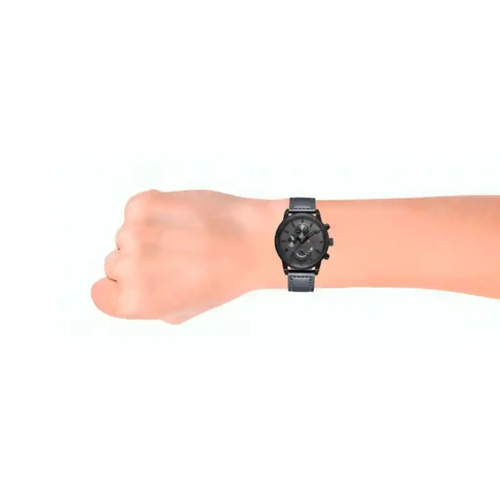 Reloj Análogo Curren Original Krea9401010101 Para Hombre Cuero Color Plomo