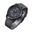 Reloj Análogo Curren Original Krea9401010101 Para Hombre Cuero Color Plomo