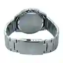 Reloj Análogo Edifice Original Efv_540d_1a2v Acero Color Plateado Y Azul Para Hombre