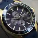Reloj Análogo Invicta Original 38403 Azul Con Correa De Silicona Para Hombre