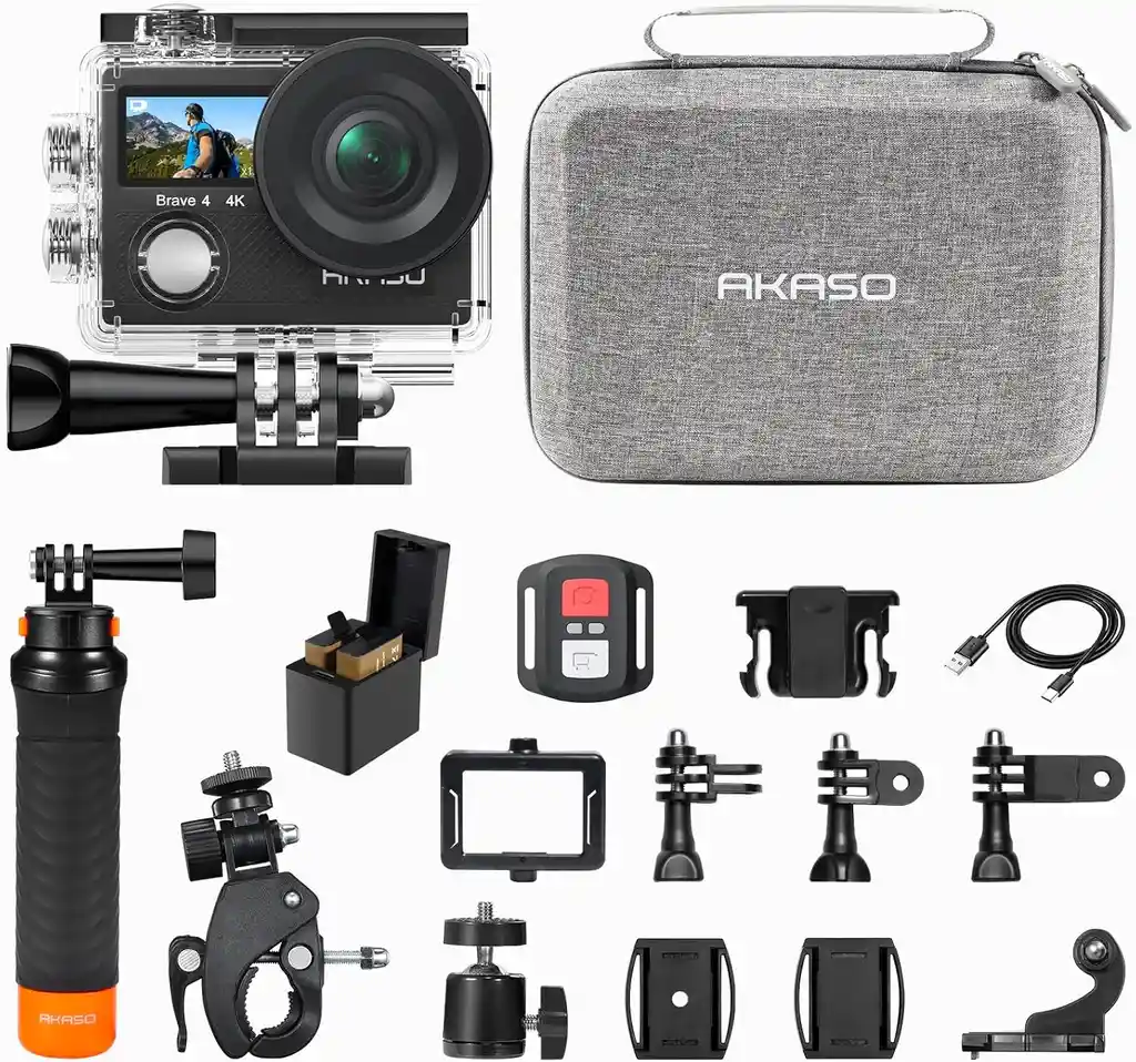 Camara Deportiva 4k Sumergible Wifi Akaso Brave 4