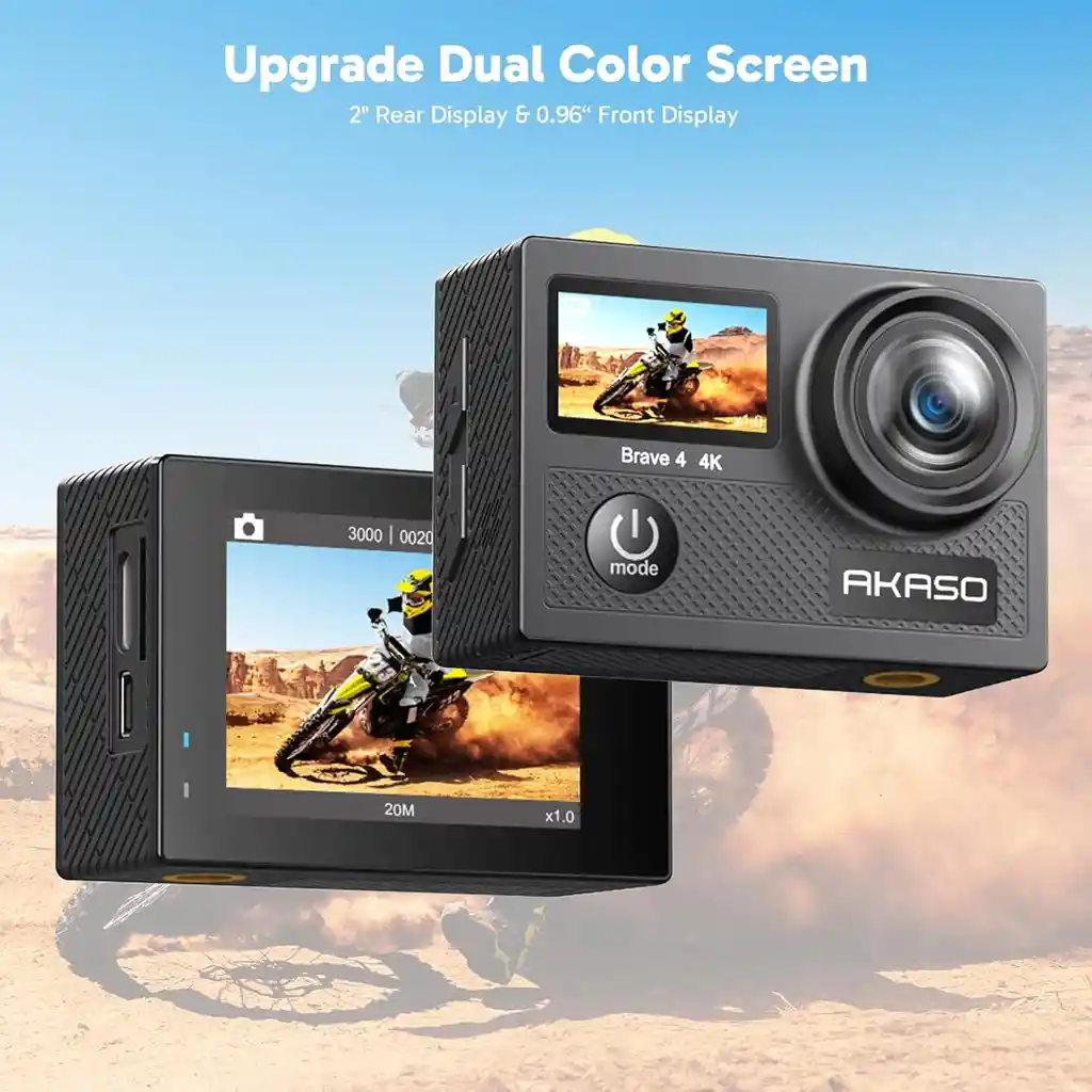 Camara Deportiva 4k Sumergible Wifi Akaso Brave 4