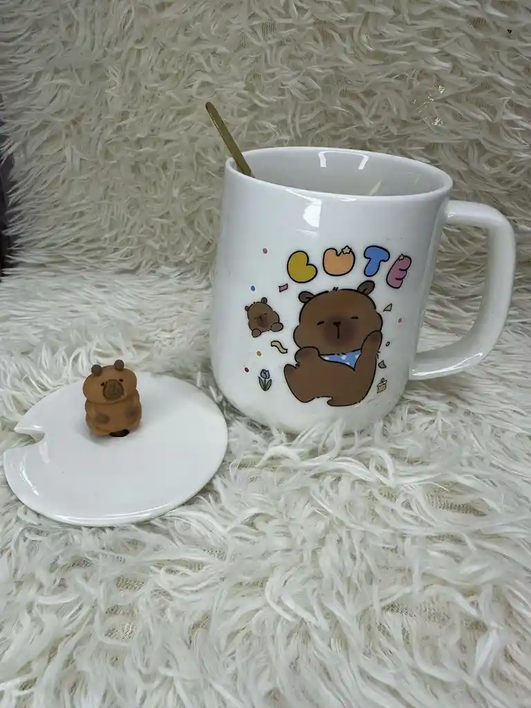 Mug De Capibara Blanco