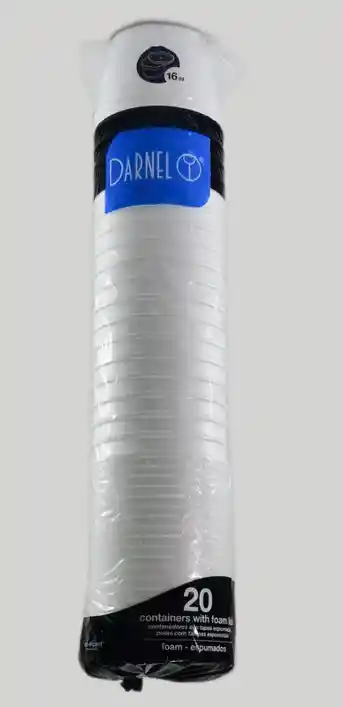 Contenedor 16 Oz Darnel Con Tapa X 20
