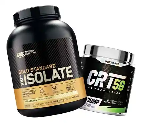 Gold Standard 100% Isolate 2,91 Lb + Pre-entreno Crt5g Dynamic