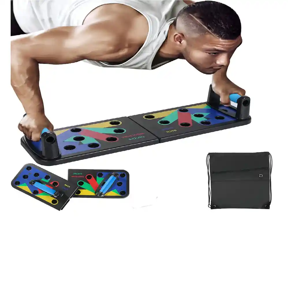 Push Up Tabla Flexiones Ejercicios Negro