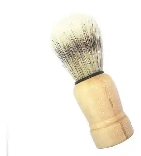 Brocha Barba Hombre En Madera Mediana Para Afeitado