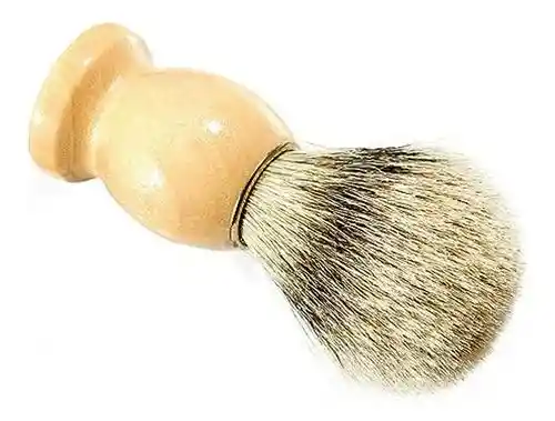Brocha Barba Hombre En Madera Mediana Para Afeitado