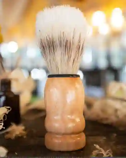 Brocha Barba Hombre En Madera Mediana Para Afeitado