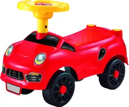 Carro Montable Sin Espaldar Rojo Para Niños