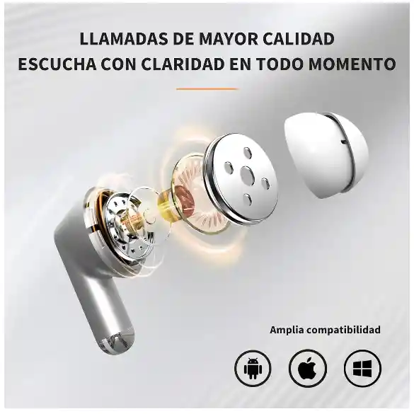 Audífonos Inalámbricos Bluetooth Jkmx Jk1 Blanco