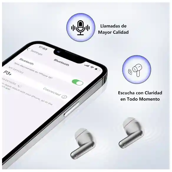Audífonos Inalámbricos Bluetooth Jkmx Jk1 Blanco