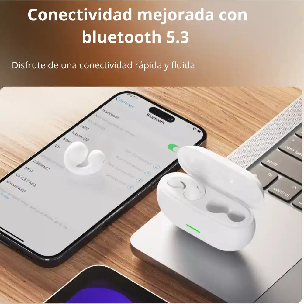 Audífonos Inalámbricos Bluetooth 5.3 Conducción Osea